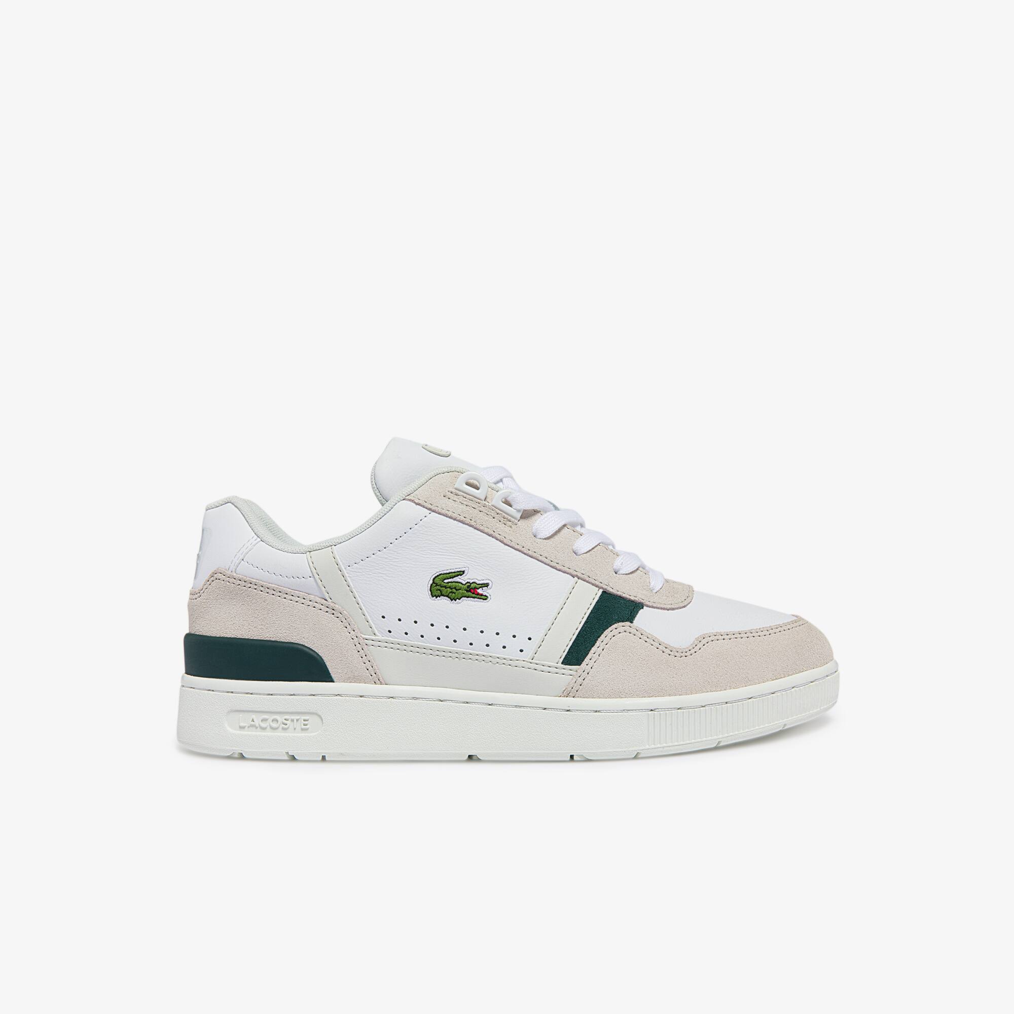 Zapatillas de hombre T-Clip de piel y ante | LACOSTE