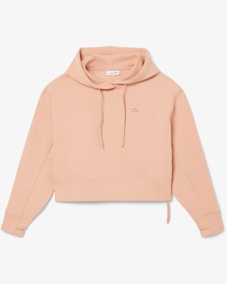 Sudadera con capucha corta de algodón
