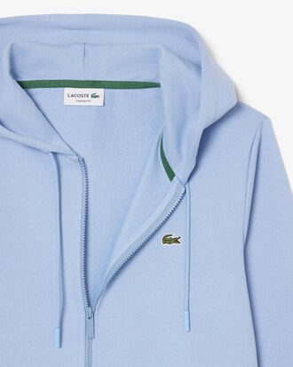 Sudadera de felpa con cremallera de corte cl&aacute;sico