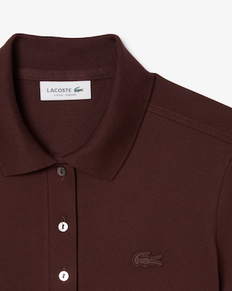 Polo de mujer Lacoste en piqué de algodón stretch