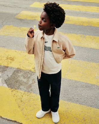 Chaqueta Harrington de sarga hidrófuga