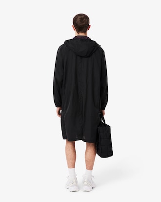 Chaqueta larga plegable hidrófuga