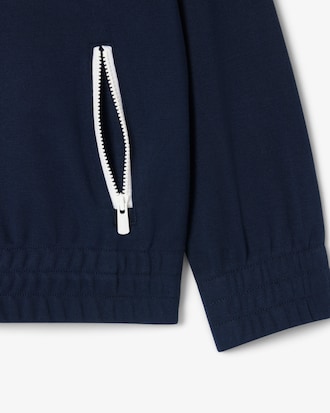 Chaqueta con cremallera de cuello alto