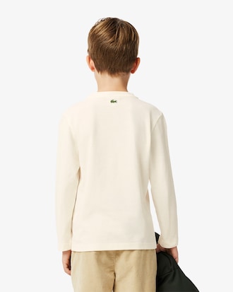 Camiseta de algodón con estampado de cocodrilo