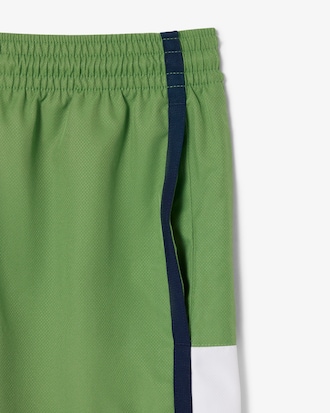 Pantal&oacute;n corto de tenis ligero de rayas con bloques de color