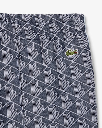 Pantalón de chándal acampanado con monograma