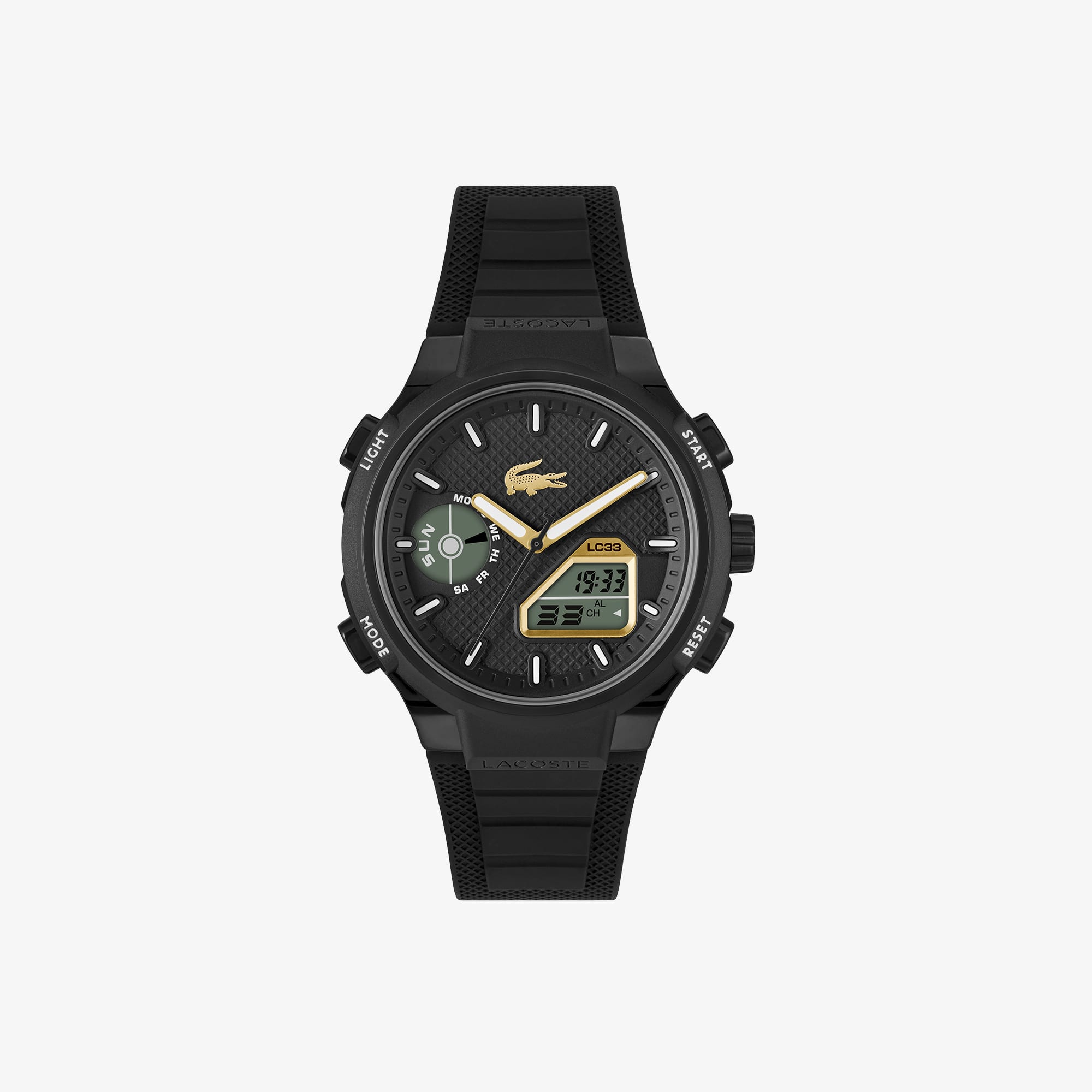 ラコステ LACOSTE 腕時計 LC33／ブラック 2011435 Reloj de silicona analógico y digital LC33 - Relojes para hombre