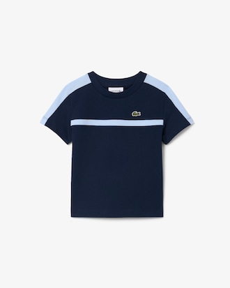 Camiseta de algod&oacute;n con bloques de color