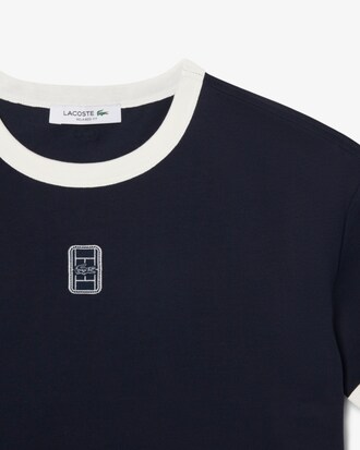 Camiseta de punto jersey con insignia bordada
