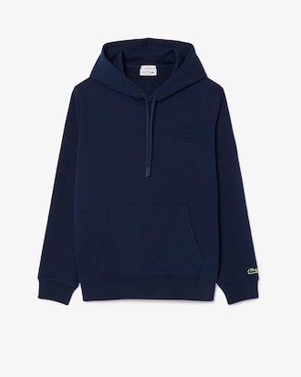 Sudadera con capucha con detalles de marca estampados en relieve