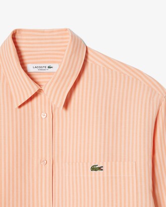 Camisa oversized de mezcla de lino