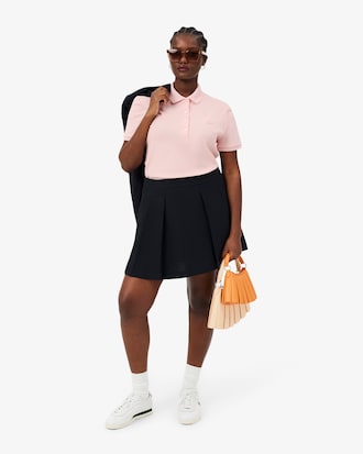 Polo de mujer Lacoste en piqu&eacute; de algod&oacute;n stretch