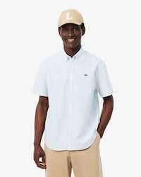 Camisa Oxford de manga corta de corte regular