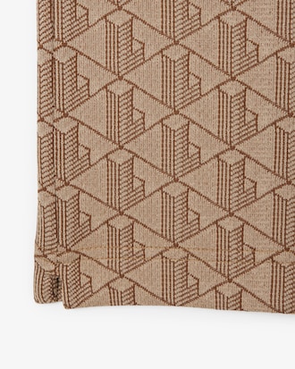 Polo de jacquard de corte cl&aacute;sico con monograma