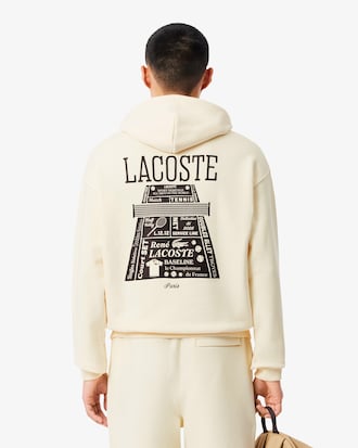 Sudadera con capucha de corte amplio con estampado