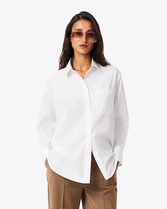 Camisa de popelín de algodón oversized