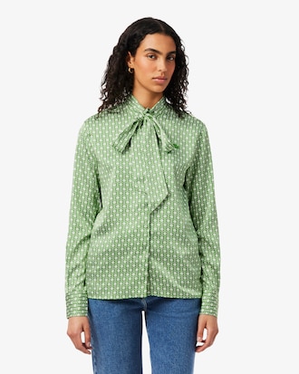 Camisa de corte regular con cuello amovible