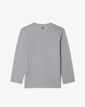 Camiseta gráfica con cocodrilo de algodón grueso