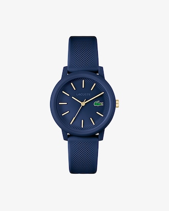 Reloj de mujer Lacoste.12.12 con correa de silicona azul