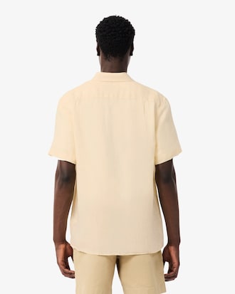 Camisa de lino de manga corta