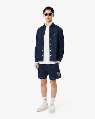 Pantal&oacute;n corto de sarga de algod&oacute;n de corte holgado