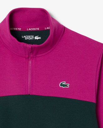 Sudadera deportiva con cremallera&nbsp;1/4 y bloques de color
