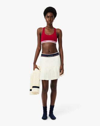 Bralette de algod&oacute;n el&aacute;stico con cinta en contraste