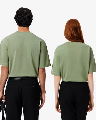 Camiseta de punto jersey grueso de corte holgado