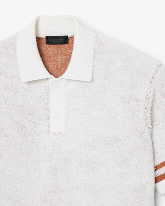 Jersey con cuello polo de punto de rizo Runway