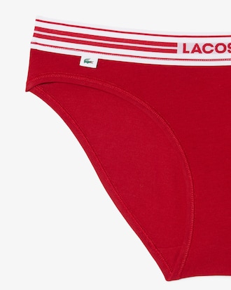 Slips de algod&oacute;n el&aacute;stico con cintura en contraste