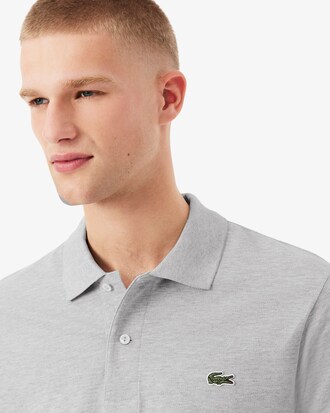 Polo jaspeado de corte cl&aacute;sico L.12.12