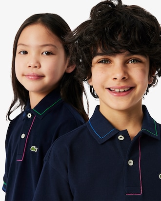Polo de petit piqué con detalles en contraste