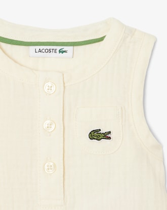 Conjunto de beb&eacute; de algod&oacute;n sin mangas