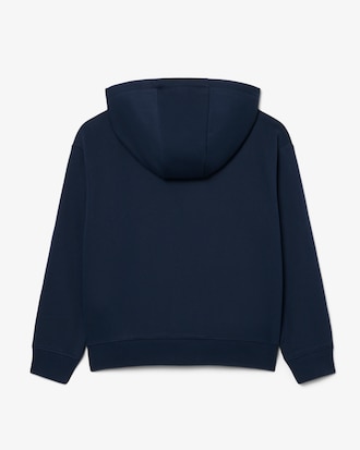 Sudadera con capucha de felpa con insignia