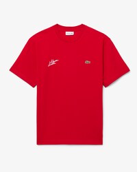 Camiseta gr&aacute;fica de punto jersey Lacoste x Alpine
