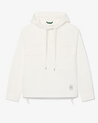 Chaqueta exterior oversize con capucha de algod&oacute;n