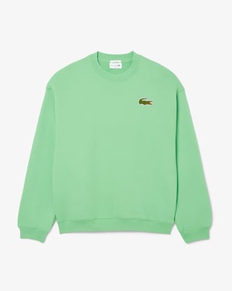 Sudadera de felpa de corte amplio con detalle de insignia