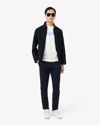 Pantal&oacute;n chino de corte ajustado de sarga el&aacute;stica