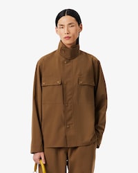 Camisa de corte regular de mezcla de lana Runway