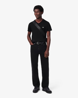 Camiseta de cuello de pico de algod&oacute;n pima ligero