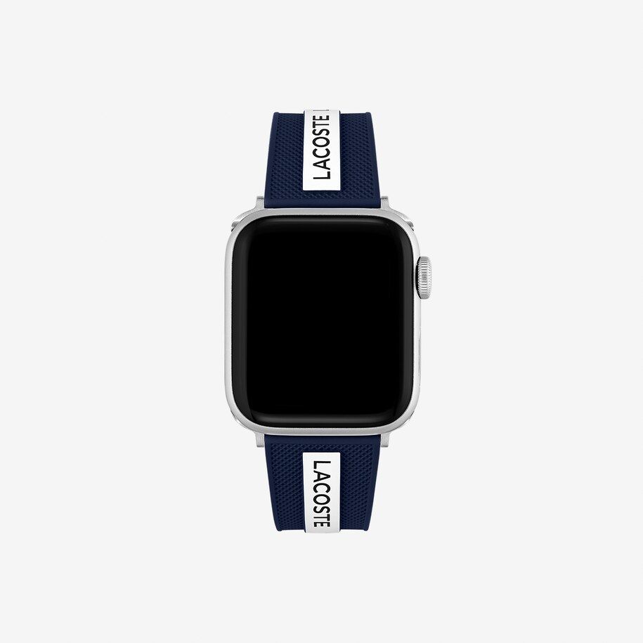 Unisex Lacoste Blue Silicone Apple Watch Strap Relojes para hombre