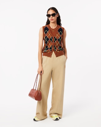 Pantalón de chándal de pierna ancha con insignia