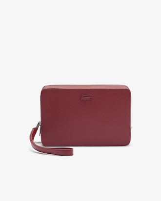 Bolso pequeño con cremallera Chantaco de piel efecto piqué