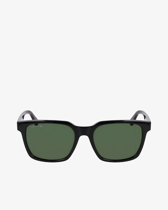 Gafas rectangulares con rayas de caucho