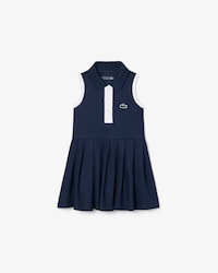 Vestido sin mangas de petit piqu&eacute;
