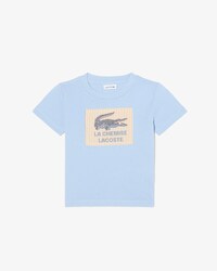 Camiseta de algod&oacute;n con insignia en contraste