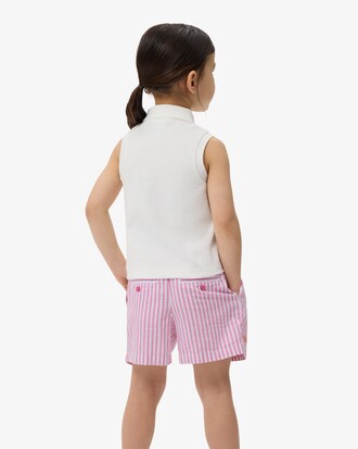 Polo de tejido de rizo sin mangas