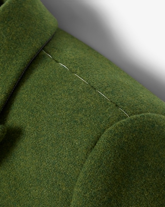 Blazer con cierre cruzado de lana flameada Runway