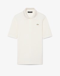 Polo de seda con cocodrilo de abalorios de corte ajustado Runway