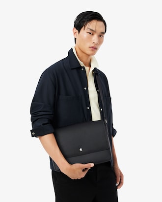 Bolso de mensajero Langon de petit piqu&eacute; grande